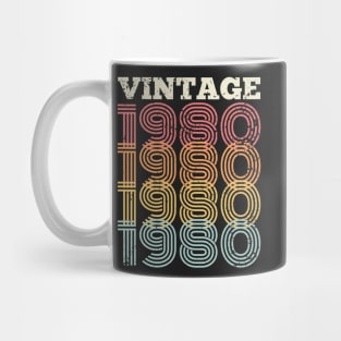 40th birthday gifts for men and women 1980 gift 40 years old Mug